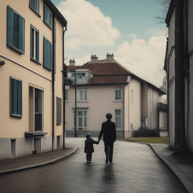 dream-about-holding-squirming-baby-boy-walking-residential-street