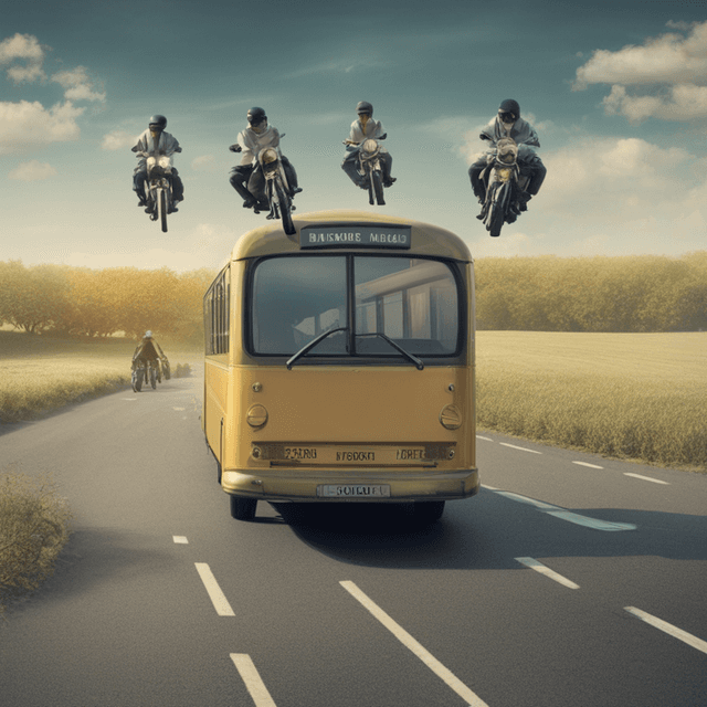 dream-about-bus-harassed-by-motorbikes