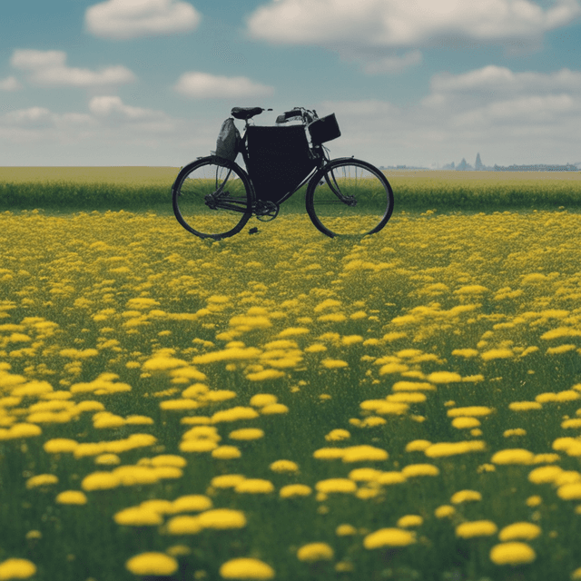 dream-about-biking-traffic-field-dandelions-homeless-campsite