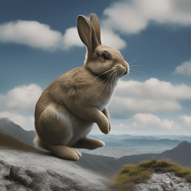 dream-about-island-rabbit-running-mountain-climbing