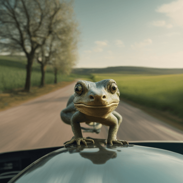 dream-about-driving-in-countryside-with-gecko-landing-on-head