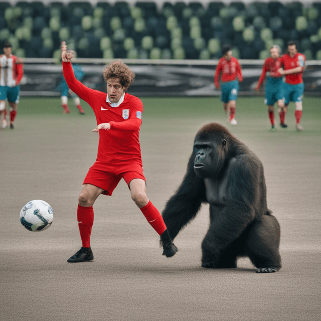 dream-of-soccer-match-italy-vs-england-italy-stadium-finale-gorilla-performer-questions-mirror-conflict