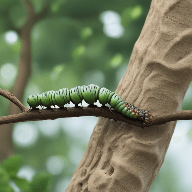 dream-about-bugs-on-branch-eating-caterpillar