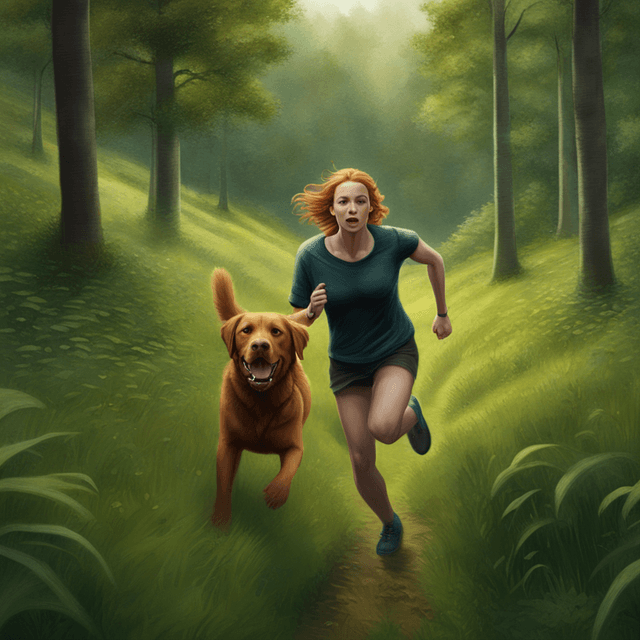 dream-of-walking-with-ginger-lady-and-bitten-by-black-labrador