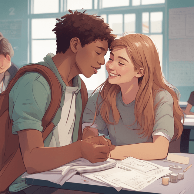 affectionate-kiss-in-class