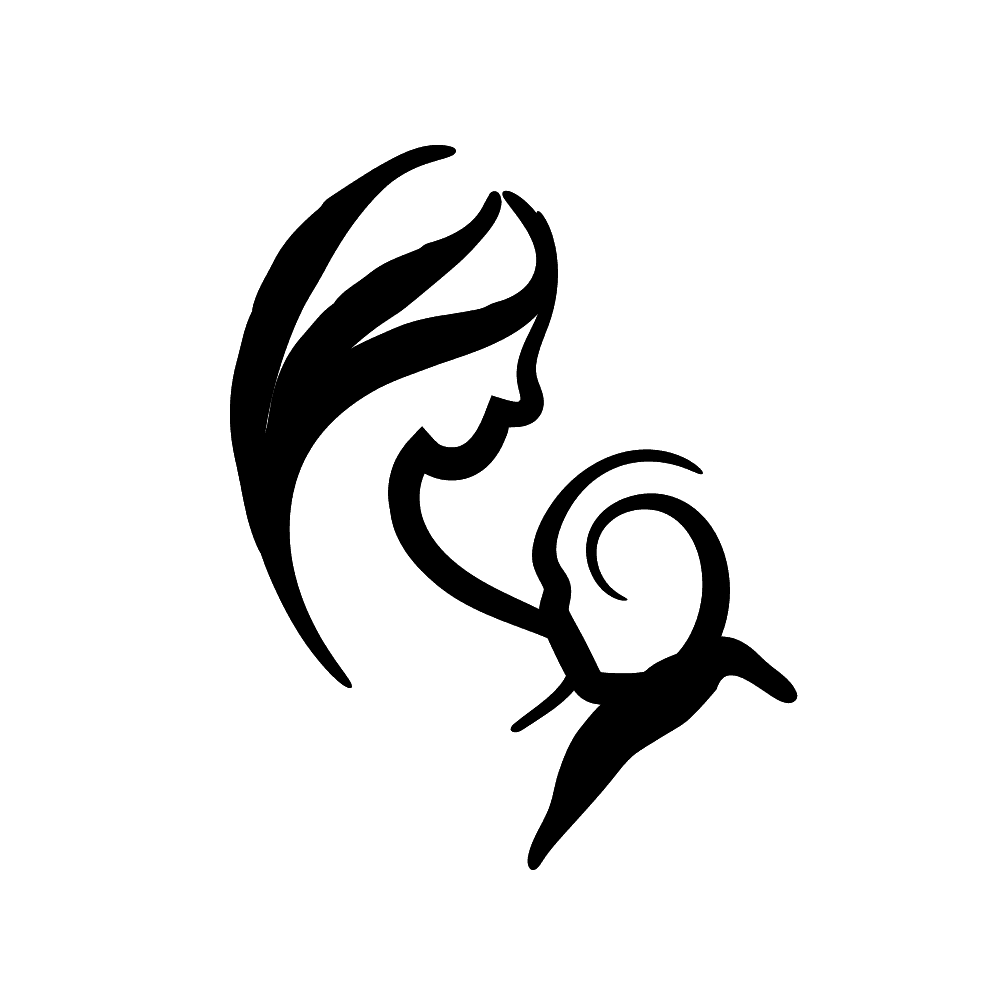 Breastfeeding a baby symbol