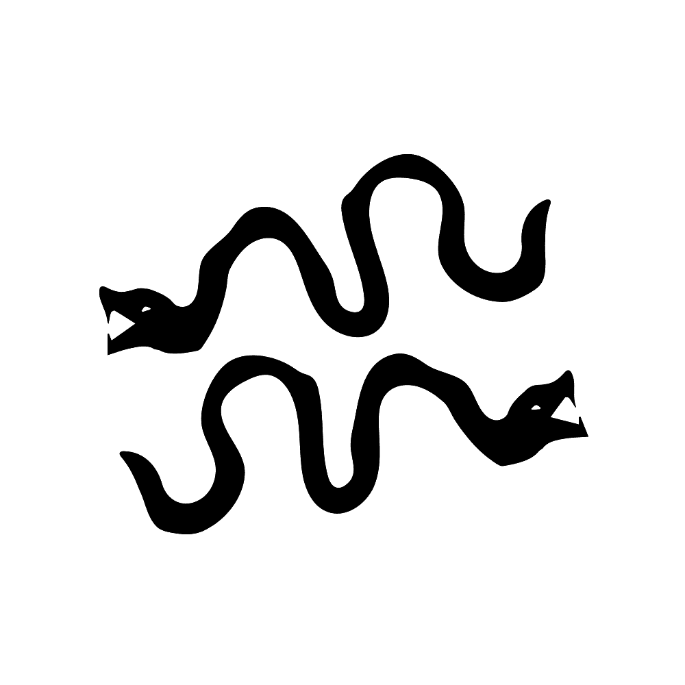 Brown snakes symbol