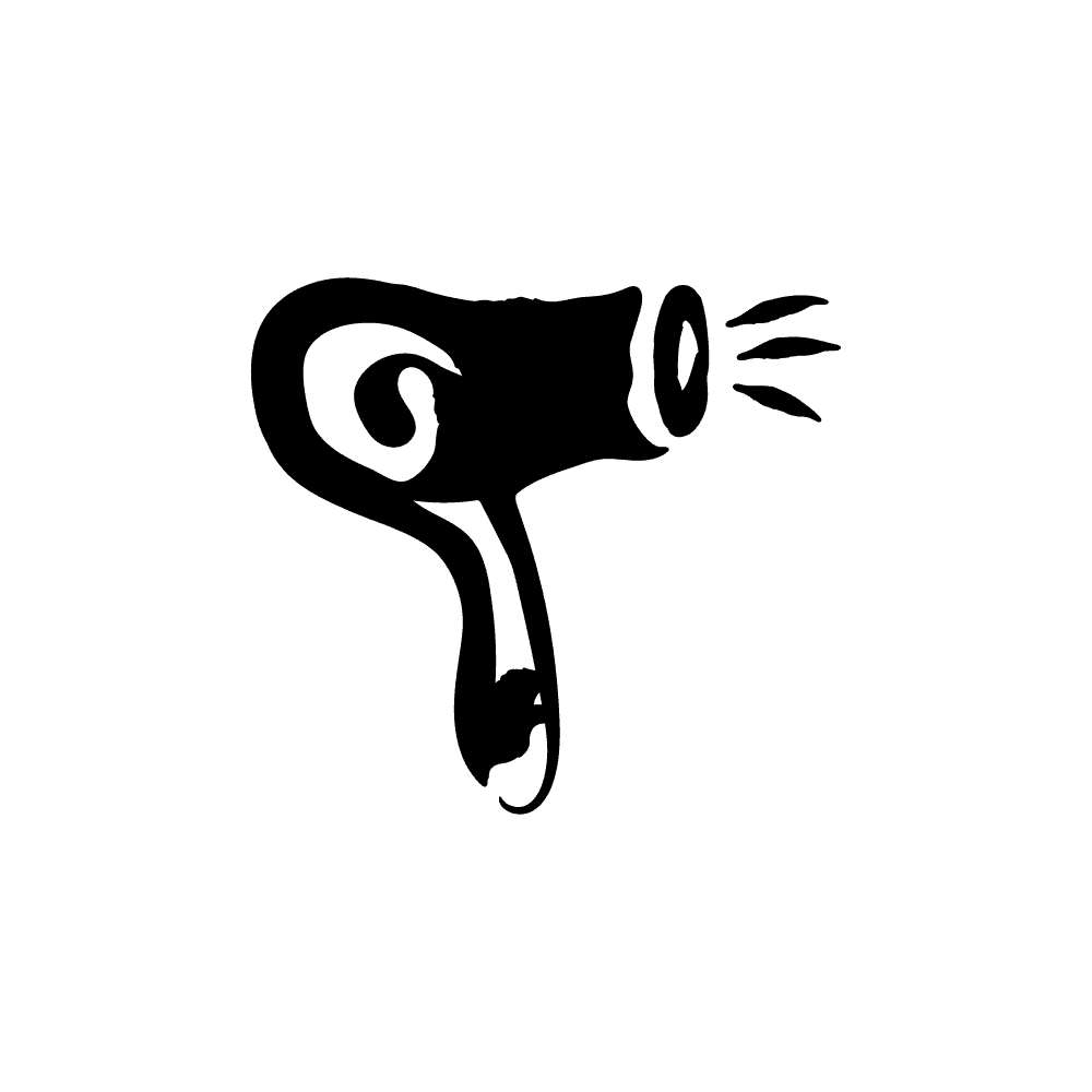 Hairdryer symbol