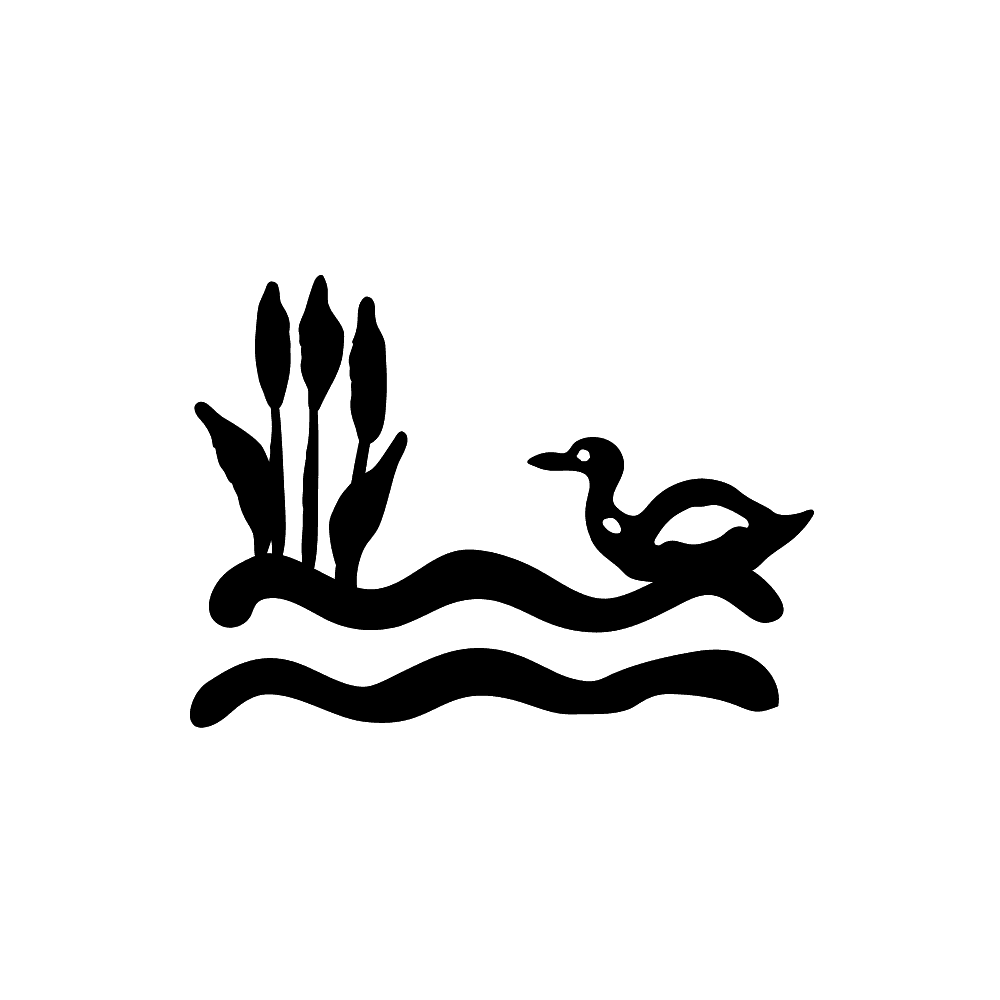 Swimming in a river symbol